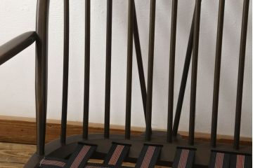 中古　イギリス　ERCOL(アーコール)　カントリー調のファブリックがかわいらしい2人掛けソファ(二人掛け、2P)(R-059648)