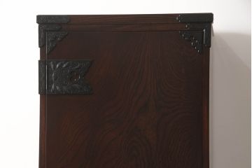中古　岩谷堂箪笥　菊幸　スリムなサイズ感が丁度良いワードローブ(収納棚)(R-059649)