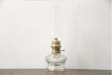 和製アンティーク　デッドストック品　巻芯14番　レトロな佇まいがお洒落な空間づくりに活躍するオイルランプ(灯油ランプ、卓上ランプ)(R-059657)