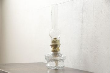 和製アンティーク　デッドストック品　巻芯14番　レトロな佇まいがお洒落な空間づくりに活躍するオイルランプ(灯油ランプ、卓上ランプ)(R-059658)