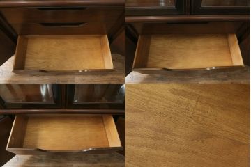 中古　美品　DREXEL HERITAGE(ドレクセルヘリテイジ)　シノワズリ様式　上品な佇まいが美しいチャイナキャビネット(定価約340万円)(食器棚、キュリオケース、ガラスケース、ショーケース、戸棚、飾り棚)(R-059661)