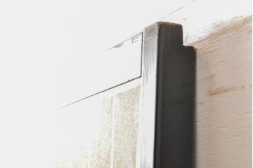 アンティーク建具　腰板欅(ケヤキ)材　凛とした佇まいが気品溢れる障子戸2枚セット(引き戸、建具)(R-059663)