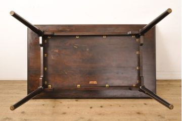 中古　松本民芸家具　シンプルなデザインが魅力的なダイニングテーブル(2人掛け)(R-059665)