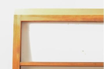 アンティーク建具　昭和中期　レトロな部屋づくりにぴったり!　古い木製のガラス戸2枚セット(引き戸、建具)(R-059667)