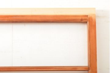 アンティーク建具　昭和中期　レトロな部屋づくりにぴったり!　古い木製のガラス戸2枚セット(引き戸、建具)(R-059667)
