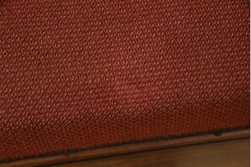 アンティーク家具　フランスアンティーク　マホガニー材　象嵌入り　優雅なフォルムが美しいフランスアンティークの 2人掛けアームソファ(ラブソファ、アームソファ、3人掛け)(R-059668)