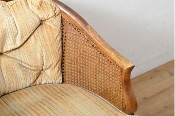 中古　DREXEL HERITAGE(ドレクセルヘリテイジ)　Grand Villa(グランドヴィラ)　くつろぎの時間を演出するキャスター付きパーティーチェア(ダイニングチェア、アームチェア)(定価約20万円)(R-059669)