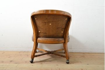 中古　DREXEL HERITAGE(ドレクセルヘリテイジ)　Grand Villa(グランドヴィラ)　くつろぎの時間を演出するキャスター付きパーティーチェア(ダイニングチェア、アームチェア)(定価約20万円)(R-059669)