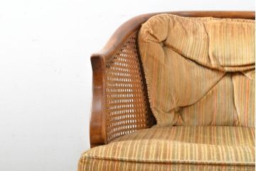 中古　DREXEL HERITAGE(ドレクセルヘリテイジ)　Grand Villa(グランドヴィラ)　くつろぎの時間を演出するキャスター付きパーティーチェア(ダイニングチェア、アームチェア)(定価約20万円)(R-059670)