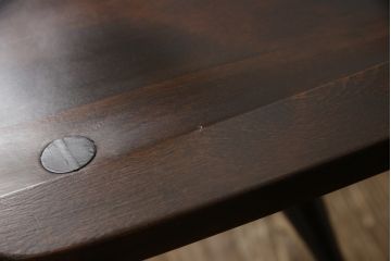 ビンテージ家具　松本民芸家具　クラシカルなダイニングづくりにぴったりの安川式スピンドルチェア2脚セット(板座チェア、ダイニングチェア、椅子、ヴィンテージ)(R-059681)