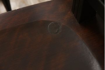 ビンテージ家具　松本民芸家具　クラシカルなダイニングづくりにぴったりの安川式スピンドルチェア2脚セット(板座チェア、ダイニングチェア、椅子、ヴィンテージ)(R-059682)