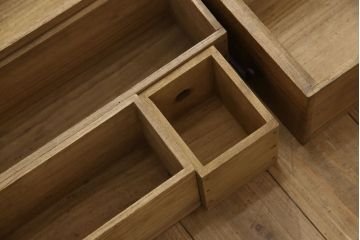 和製アンティーク　総桐　細部まで手の込んだつくりが魅力的な佐渡船箪笥(帳箱、舟箪笥、和箪笥、時代箪笥、収納たんす、小物収納)(R-059683)