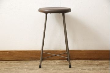 ラフジュ工房オリジナル　シンプルで馴染みやすいスツール(椅子、イス、板座チェア)(R-059693)