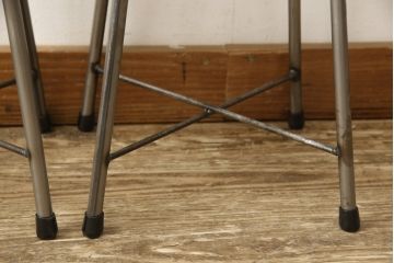ラフジュ工房オリジナル　シンプルで馴染みやすいスツール2脚セット(椅子、イス、板座チェア)(R-059694)