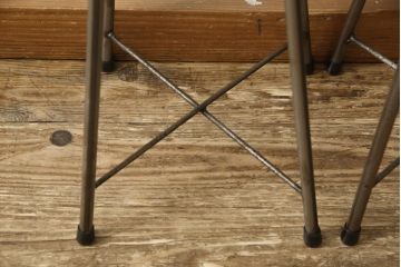 ラフジュ工房オリジナル　シンプルで馴染みやすいスツール2脚セット(椅子、イス、板座チェア)(R-059695)