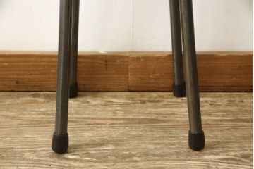 ラフジュ工房オリジナル　異素材の組み合わせがかっこいい雰囲気を醸し出すハイスツール(椅子、イス、板座チェア)(R-059696)