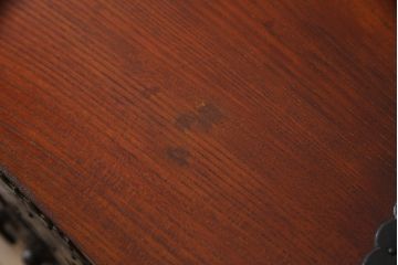 和製アンティーク　総欅(ケヤキ)材　三国　重厚感ある佇まいが魅力的な船箪笥(掛硯型、懸硯型、舟箪笥、小引き出し、小物収納、時代箪笥)(R-059700)