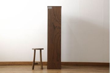 中古　美品　岩谷堂箪笥　スリムなサイズで取り入れやすい縦型チェスト(引き出し、和タンス、収納たんす)(R-059701)