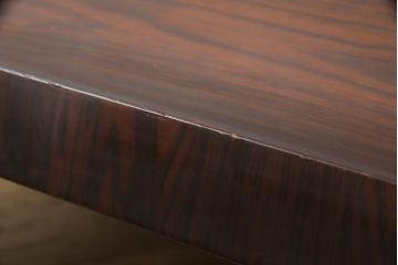 中古　天童木工　剣持勇　絶版品!上質な雰囲気漂うローズウッド材の座卓(定価約58万円)(R-059707)