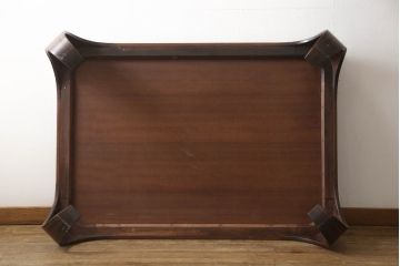 中古　天童木工　剣持勇　絶版品!上質な雰囲気漂うローズウッド材の座卓(定価約58万円)(R-059707)