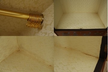 ※塗装にダメージあり※　和製ヴィンテージ　最高級品　総漆塗り　漆絵入り　内部桐材　品のある雰囲気を醸し出すワードローブ　(R-059709)