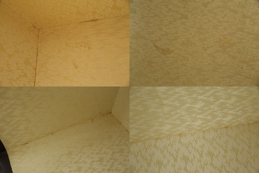 ※塗装にダメージあり※　和製ヴィンテージ　最高級品　総漆塗り　漆絵入り　内部桐材　品のある雰囲気を醸し出すワードローブ　(R-059709)