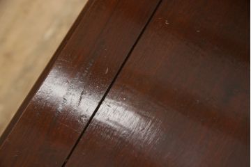 ビンテージ家具　中国　珍品　希少!　花梨(カリン)材　龍の彫刻が目を引くアームチェア(板座チェア、ダイニングチェア、椅子、ヴィンテージ)(R-059715)