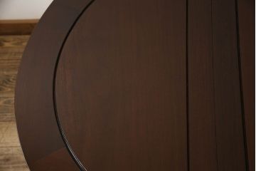 ビンテージ家具　中国　珍品　希少!　花梨(カリン)材　脚のデザインが個性的なラウンドテーブル(ダイニングテーブル、4人掛け、ヴィンテージ)(R-059719)