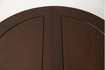 ビンテージ家具　中国　珍品　希少!　花梨(カリン)材　脚のデザインが個性的なラウンドテーブル(ダイニングテーブル、4人掛け、ヴィンテージ)(R-059719)