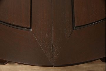 ビンテージ家具　中国　珍品　希少!　花梨(カリン)材　脚のデザインが個性的なラウンドテーブル(ダイニングテーブル、4人掛け、ヴィンテージ)(R-059719)