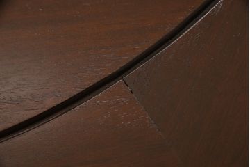 ビンテージ家具　中国　珍品　希少!　花梨(カリン)材　脚のデザインが個性的なラウンドテーブル(ダイニングテーブル、4人掛け、ヴィンテージ)(R-059719)