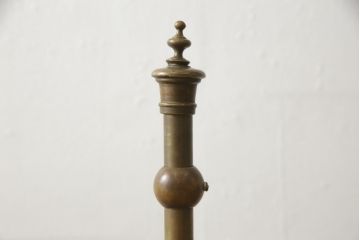 イギリスアンティーク　繊細なデザインが高級感を高める真鍮製のポールハンガー(ハンガースタンド、帽子掛け、店舗什器)(R-059720)