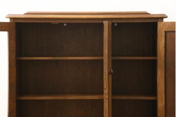 中古　三越　Brugge(ブルージュ)　扉にあしらわれたバラのレリーフが上品なサイドボード(キャビネット、飾り棚、収納棚、戸棚)(R-059728)