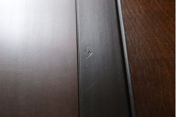 中古　国産　民芸家具　大人の落ち着きのある空間を演出するビューローブックケース(収納棚、戸棚、ライティングビューロー、本箱、在宅ワーク、在宅用、ワークデスク)(R-059734)
