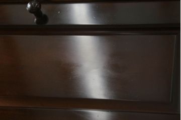 中古　国産　民芸家具　大人の落ち着きのある空間を演出するビューローブックケース(収納棚、戸棚、ライティングビューロー、本箱、在宅ワーク、在宅用、ワークデスク)(R-059734)