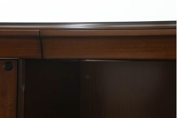 中古　超美品　スペイン　ウルタド(HURTADO)　クラシカルな雰囲気と重厚感のある佇まいが魅力の組み立て式プレジデントデスク(両袖机、ワークデスク、在宅ワーク、在宅用)(定価約115万円)(R-059735)