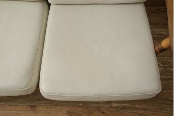 中古　KOSUGA(コスガ)　セパレート式　レイアウト自由自在!ナチュラルモダンな空間を演出する本革3人掛けソファ(レザー、三人掛け、3P)(R-059738)