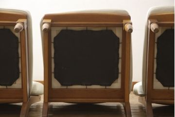 中古　KOSUGA(コスガ)　セパレート式　レイアウト自由自在!ナチュラルモダンな空間を演出する本革3人掛けソファ(レザー、三人掛け、3P)(R-059738)