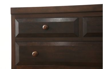 中古　松本民芸家具　D型整理タンス　和洋どちらにも馴染む上品な佇まいのチェスト(整理タンス、洋服タンス、引き出し)(定価約38万円)(R-059740)