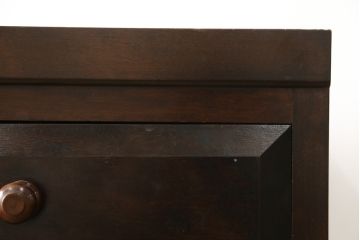 中古　松本民芸家具　D型整理タンス　和洋どちらにも馴染む上品な佇まいのチェスト(整理タンス、洋服タンス、引き出し)(定価約38万円)(R-059740)