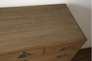 中古　堀 正和作　凛とした佇まいが魅力的な加茂総桐箪笥(胴厚、四方丸、桐たんす、衣装箪笥、和タンス、引き出し、整理タンス)(R-059745)