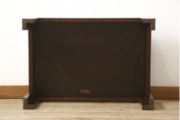 ヴィンテージ　松本民芸家具　絶版品!上品な意匠が趣溢れる希少なG型座卓(ローテーブル、ビンテージ)(R-059747)
