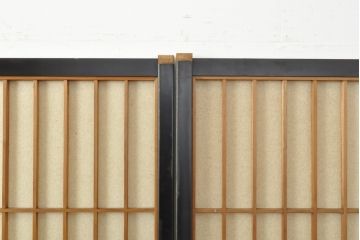 アンティーク建具　 昭和中期　腰板欅(ケヤキ)材　凛とした佇まいが気品溢れる障子戸4枚セット(引き戸、建具)(R-059750)