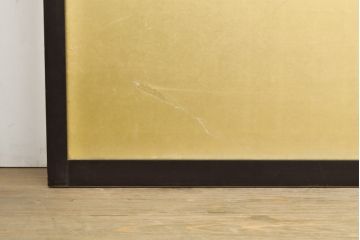 アンティーク建具　高級品　昭和初期　技巧を凝らした七宝引き手が美しい!　障子戸入りふすま(襖)4枚セット(引き戸、建具)(R-059751)
