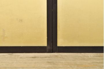 アンティーク建具　高級品　昭和初期　技巧を凝らした七宝引き手が美しい!　障子戸入りふすま(襖)4枚セット(引き戸、建具)(R-059751)