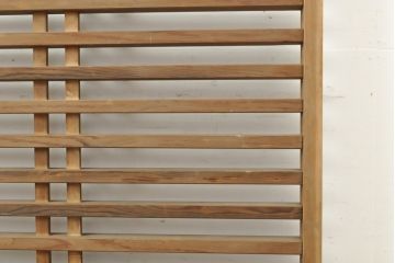 アンティーク建具　明治大正期　圧迫感なく取り入れやすい!　すっきりとした印象の格子戸1枚(引き戸、建具)(R-059752)