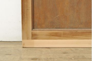 アンティーク建具　昭和中期　レトロな部屋づくりにぴったり!古い木製のガラス戸2枚セット(引き戸、建具)(R-059754)