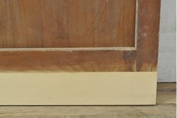 アンティーク建具　昭和レトロな雰囲気漂うガラス戸1枚(引き戸、格子戸、板戸)(R-059755)