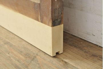 アンティーク建具　昭和レトロな雰囲気漂うガラス戸1枚(引き戸、格子戸、板戸)(R-059755)