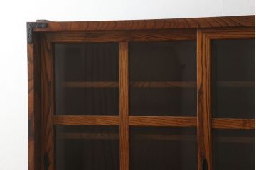 中古　美品　岩谷堂箪笥　収納力抜群! 上質な和の空間づくりに取り入れたい水屋箪笥(定価約120万円)(キャビネット、食器棚、戸棚、収納棚)(R-059763)